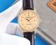 Best Quality Replica Swiss 9015 Patek Philippe Calatrava Yellow Face Diamonds Bezel Watch